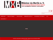 Tablet Screenshot of mexicoviaberlin.org